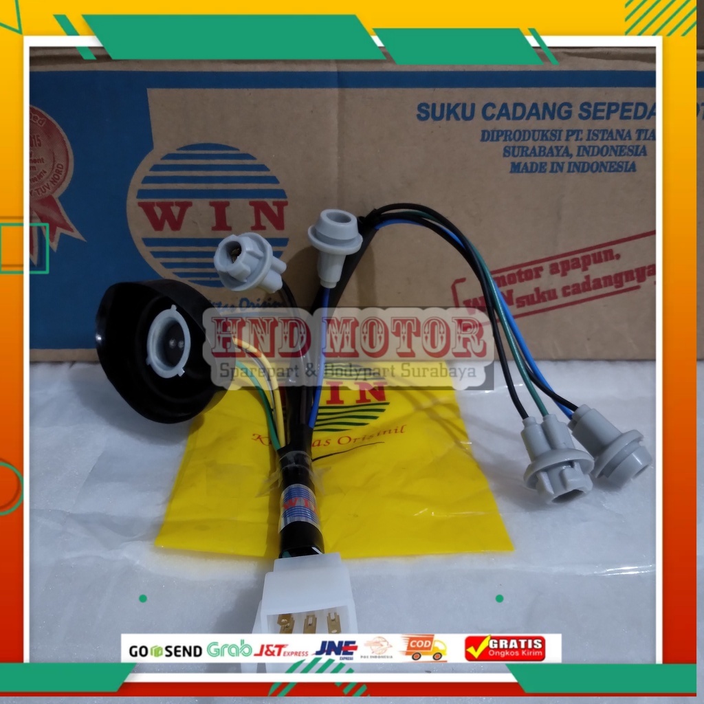 Fitting Lampu Mio 125 M3 2014 2015 2016 2017 2018 2019 WIN | cop fiting piting peteng motor injeksi 