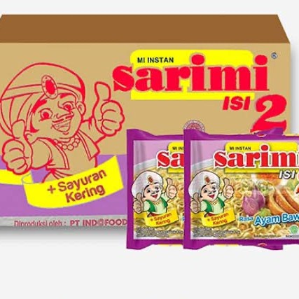 

Sarimi Isi 2 AYAM BAWANG 1 Dus isi 24 I MIE INSTAN PER DUS