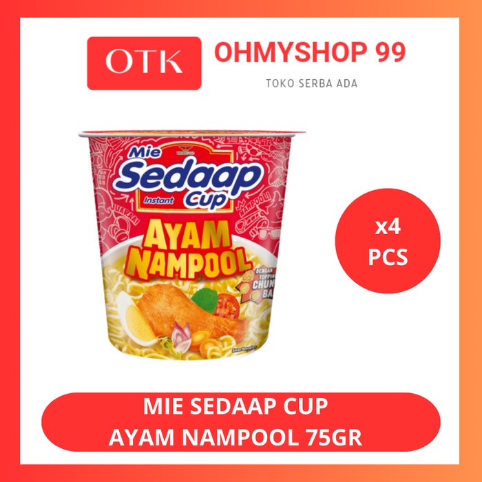 

Mie Sedaap Cup Kuah Ayam Nampool 4x75gr
