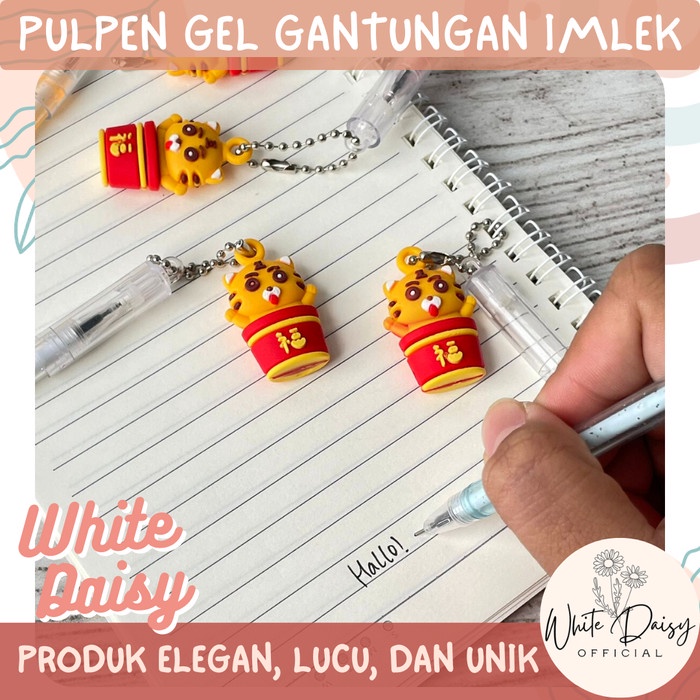

Pulpen gel gantungan Imlek sincia tiger premium pena macan lucu imut - 1 Buah