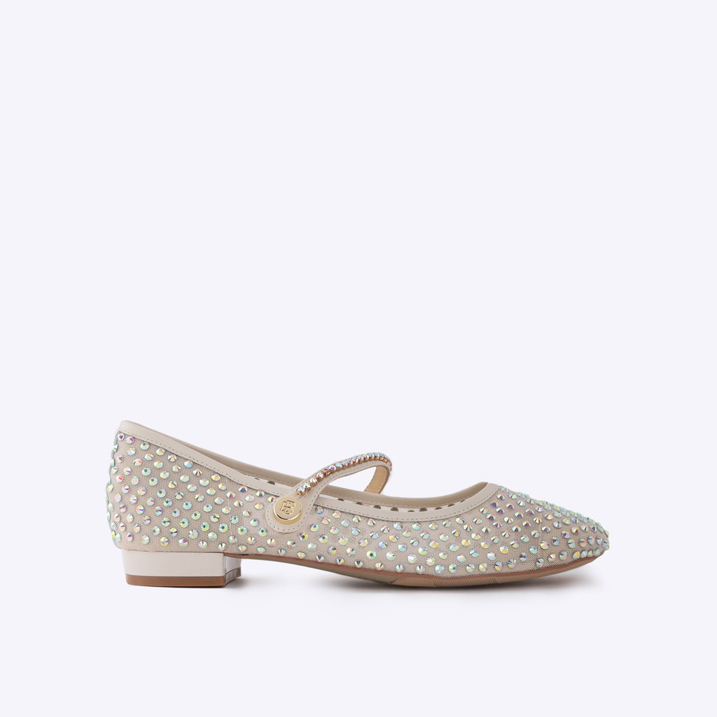 EVERBEST CASSIDY BEIGE - Sepatu Pesta Wanita Mary Jane
