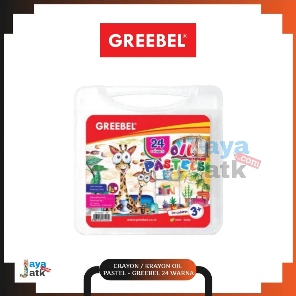 

Crayon / Krayon Oil Pastel 24 Warna - Greebel