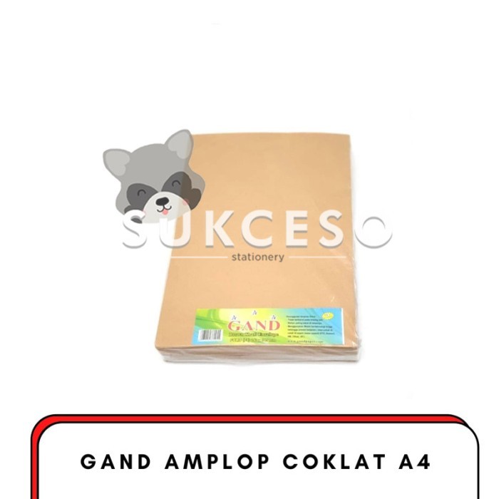 

Amplop Coklat GAND A4 22 X 30 cm Seal PAK / Amplop Coklat Ukuran A4