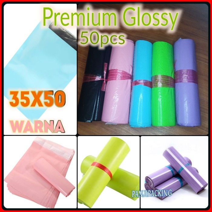 

Plastik Polymailer Warna 35X50 Amplop Polimailer Packing Online Besar - =HITAM GLOSSY