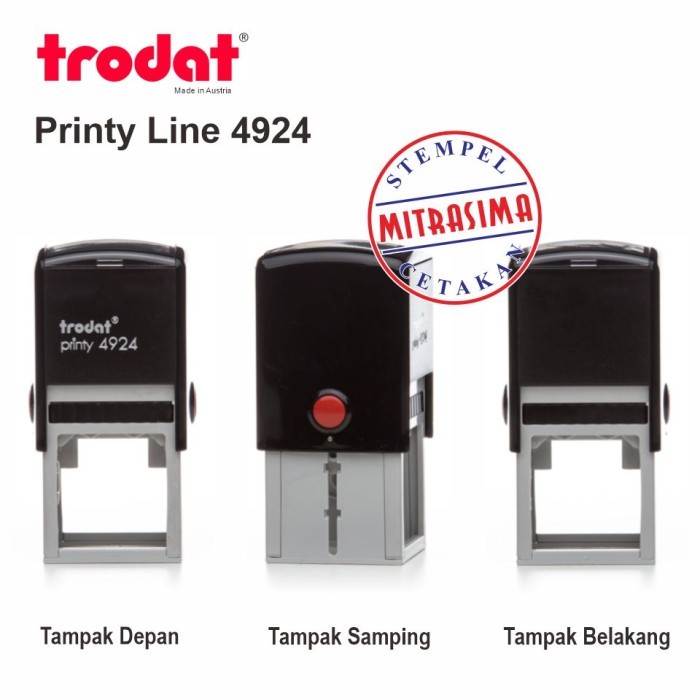 

Stempel Trodat 4924 Model Bujursangkar - Bodinya saja