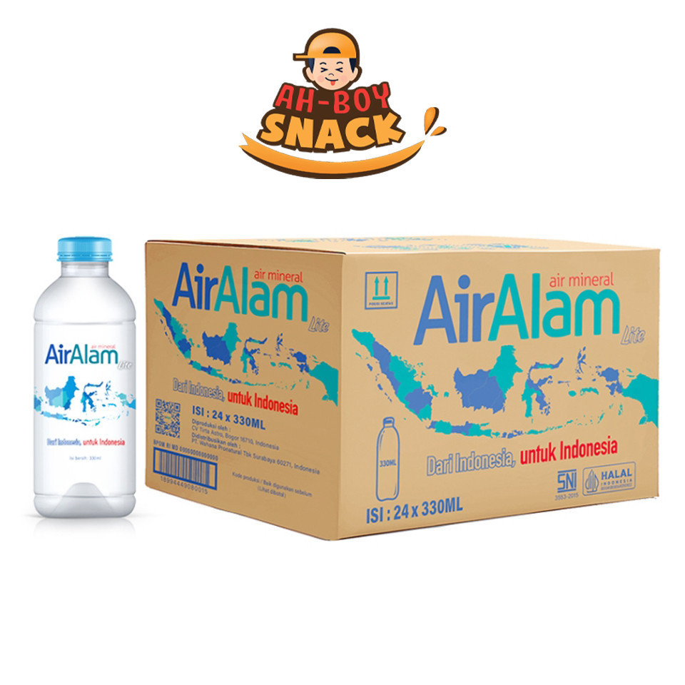 

AIR ALAM 330ML X 24 PCS - 1 DUS AIR ALAM ISI 24 BOTOL - AHBOY SNACK