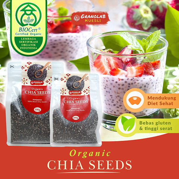 

Organic Black Chia Seed | Chiaseed Organik Mexico - Granolab Muesli