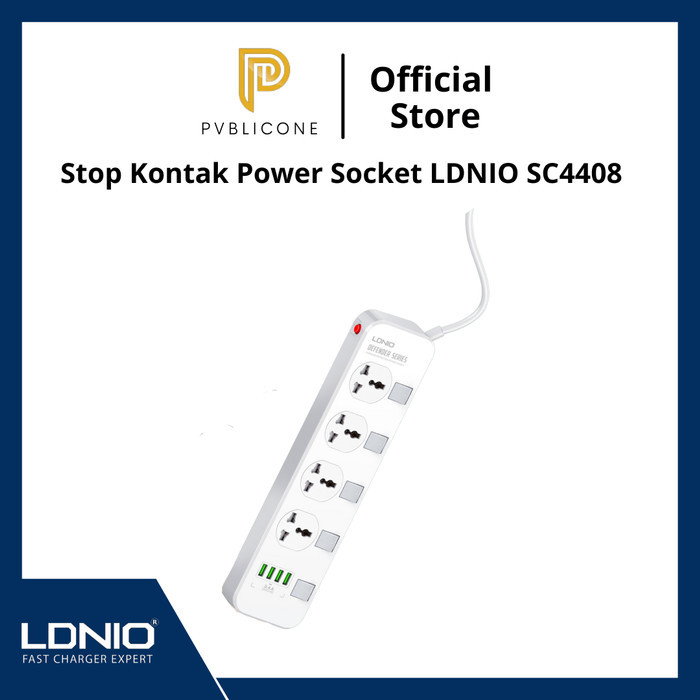 Stop  Power Socket LDNIO SC4408 4 USB OUTPUT 3.4A 2W - SC4408
