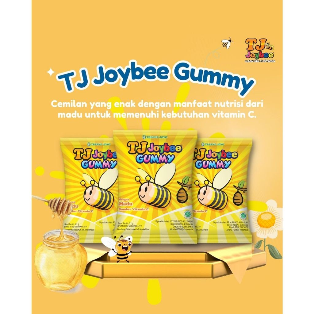 

TJ Joybee Gummy sachet 21gr Gummy Multivitamin C Tresno Joyo