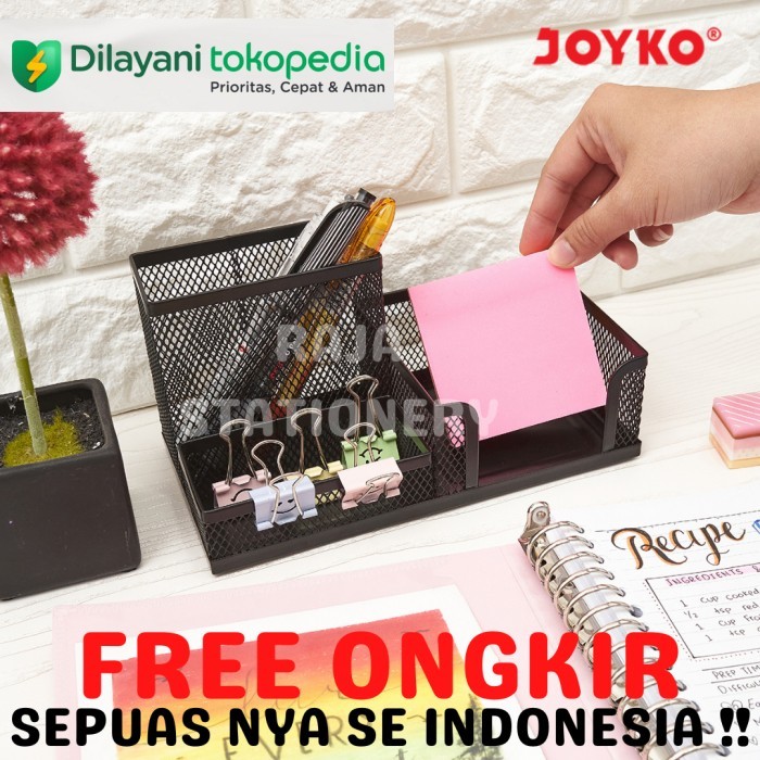 

PRODUK TERLARIS Joyko Desk Set METAL Pen Holder / Tempat Alat Tulis Kantor BESI DS-20