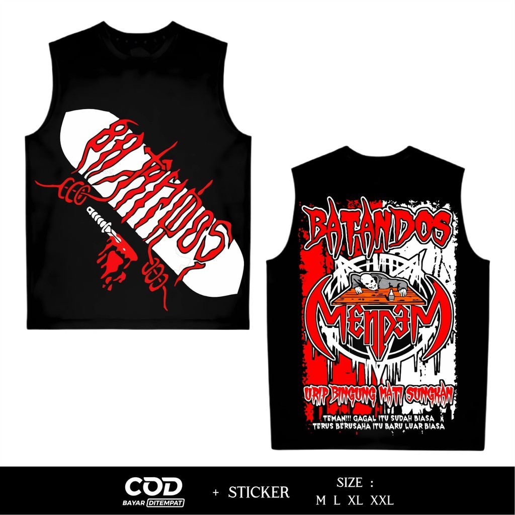 Kaos Singlet Netral Batandos Mendem Desain Terbaru By Sun Distro