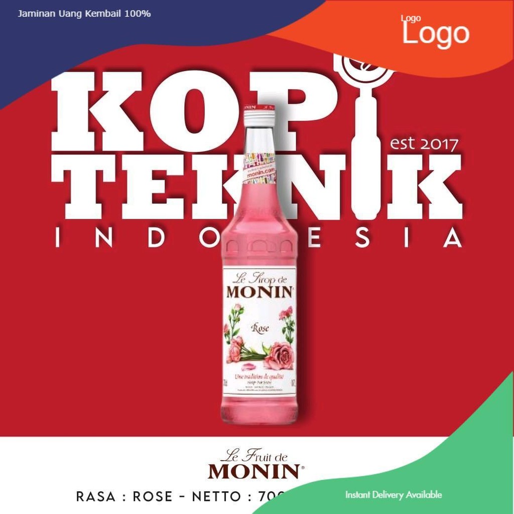 

Syrup rasa ROSE monin 700 ml Sirup Botol Minuman