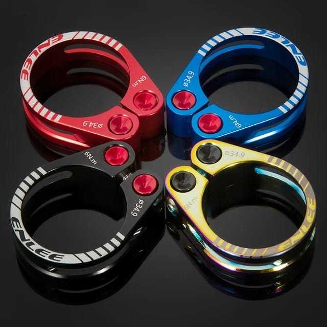 Enlee Ultralight Hollow Seat Clamp Seatpost Klem 31.8 34.9 mm 31.8mm 34.9mm Non QR Sepeda MTB