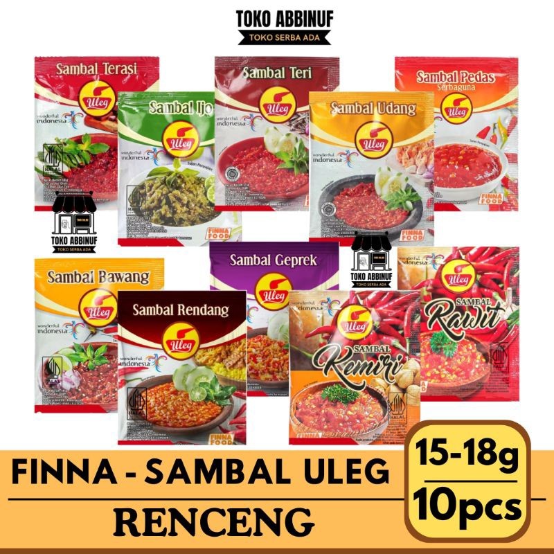 

FINNA - SAMBEL ULEG 1 RENCENG - SAMBEL TERASI IJO TERI UDANG BAWANG GEPREK