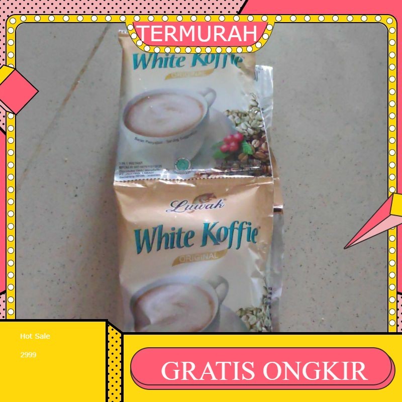 

KOPI LUWAK WHITE COFFE 1 RENCENG