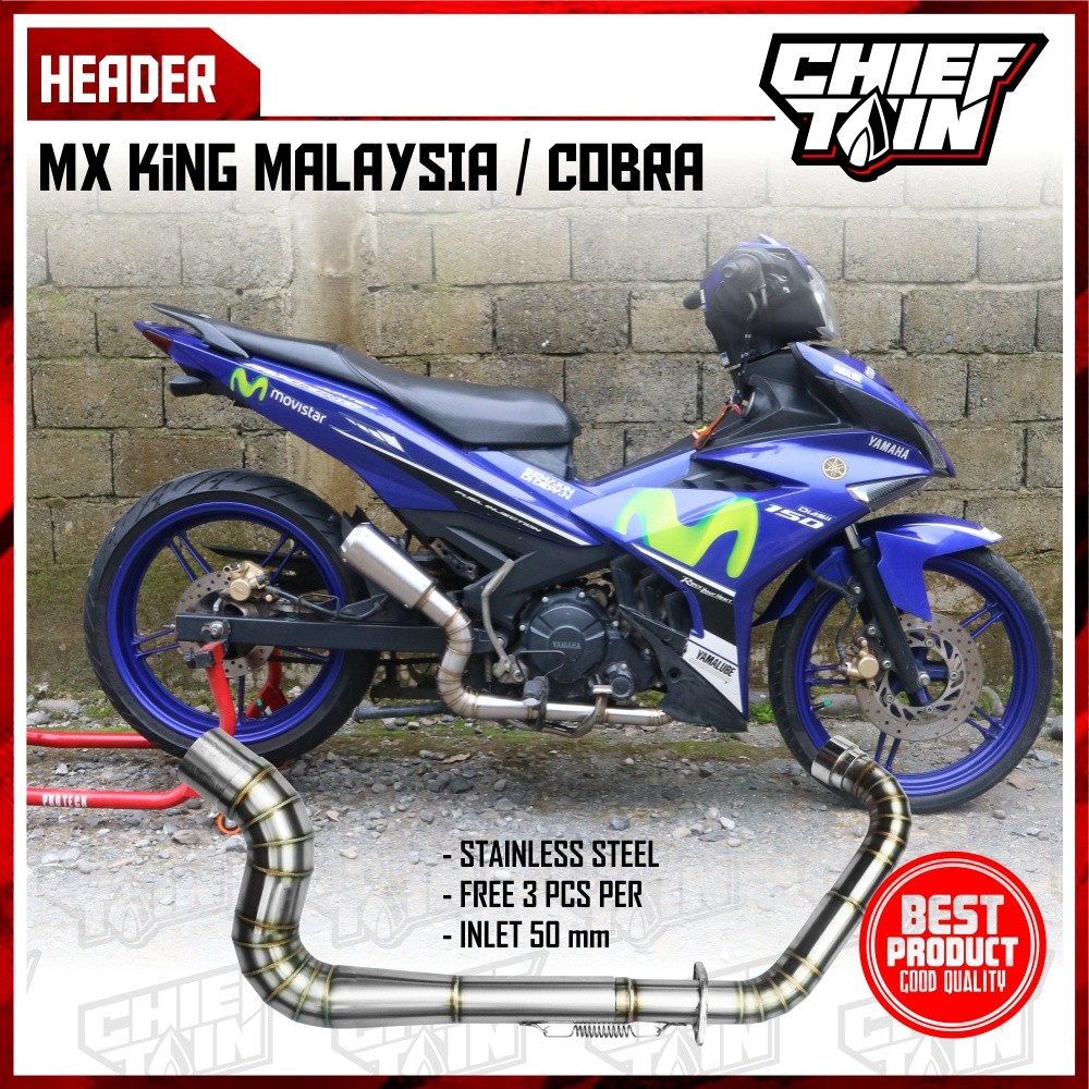 HEADER MX KING MALAYSIA - LEHER MX KING MALAYSIA -  LEHER COBRA MX KING - HEADER COBRA MX KING
