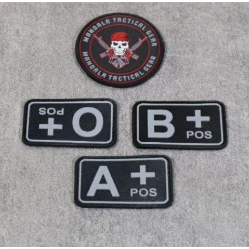 Patch Golongan Darah / rubber patch tactical