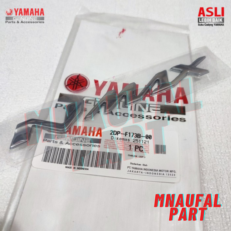 EMBLEM LOGO BODY NMAX N MAX SILVER GOLD ORI ASLI YGP