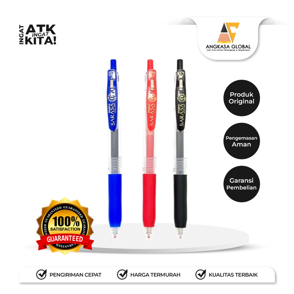 

ZEBRA PULPEN GEL SARASA JJB15 0.7mm (1LSN/ 12PCS)