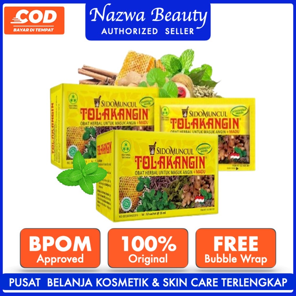 

Nazwa Beauty Tolak Angin Cair Dus 3x12's Herbal - Masuk Angin Daya Tahan Tubuh