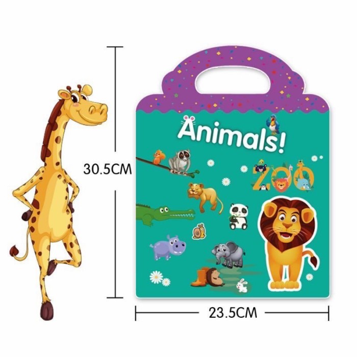 

Stiker anak stiker karakter animal reusable sticker book - Ocean