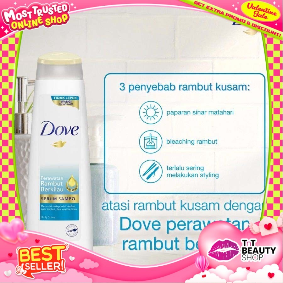 Dove Shampo Perawatan Rambut Berkilau 135 Ml | TnT Beauty Shop