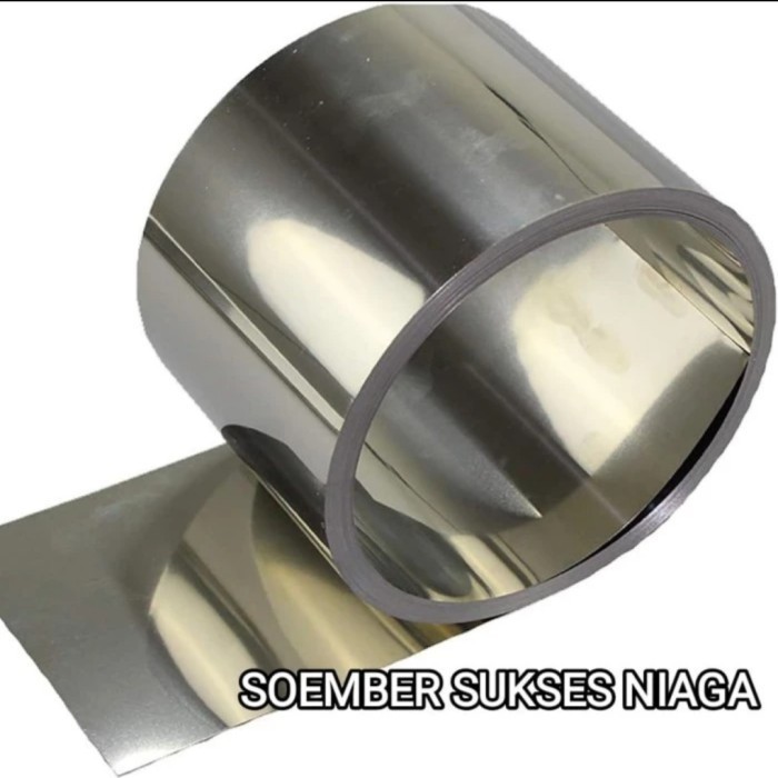 plat spring shim plat stainless steel 2 mm x 100mm x 1000mm sus 304 Plat baja putih spring steel