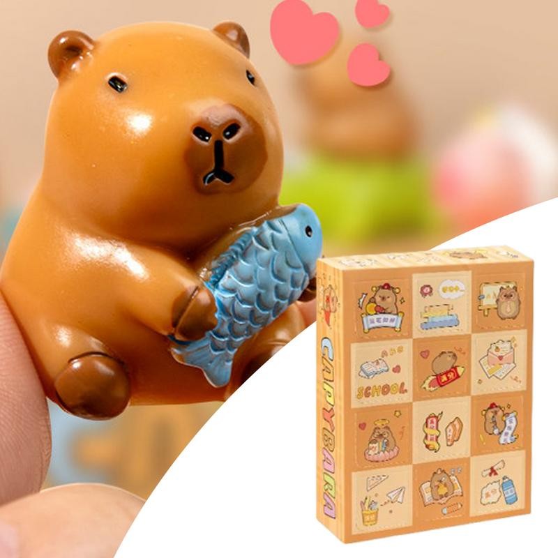 

Capybara Calendar Advent 2024 Christmas Capybara Countdown Calendar 12 Days Stocking Stuffer Capybara Collectible Christmas Caps