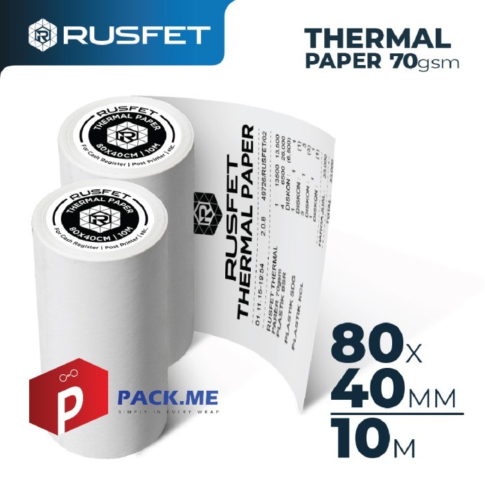 

Paper Thermal - Kertas Struck 80x40 (10m)