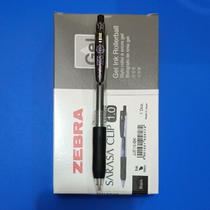 

PULPEN SARASA ZEBRA 0.5/0.7/1.0 (1PAK/12PCS) - SARASA HITAM, 0.5