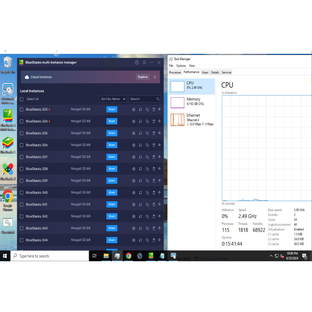 RDP BARAMETAL RAM 32 GB SUPPORT EMULATOR