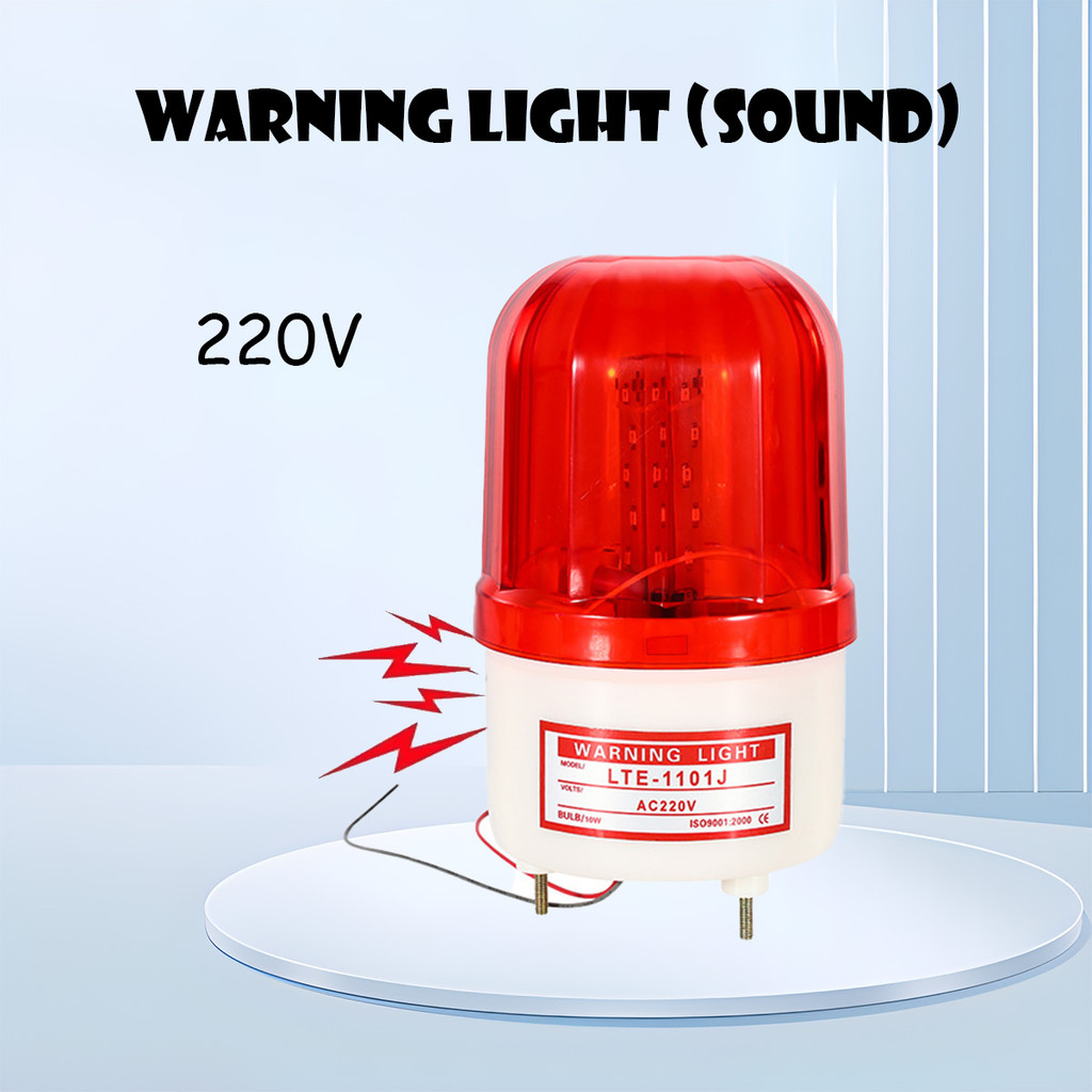 Rotary Light Lampu Warning LTE1101 + Buzzer-Lampu Putar-Alarm berkedip Warning Light Lampu Darurat B