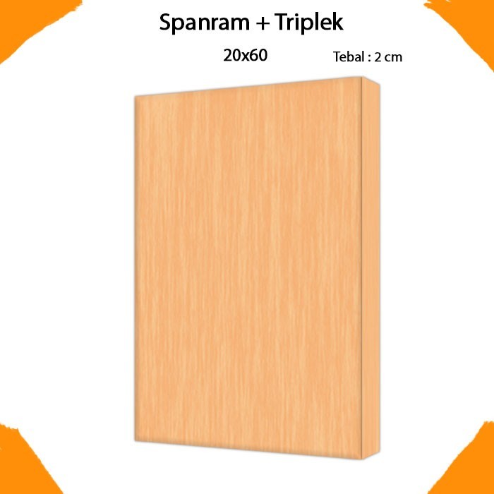 

Spanram Triplek Ukuran 20x60cm