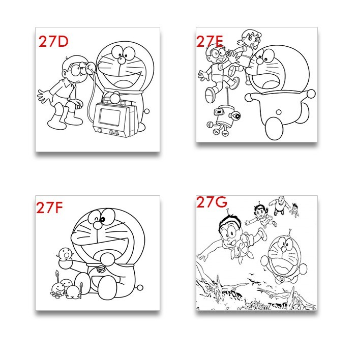 

Kanvas Lukis Gambar Anak Mewarnai Doraemon Size 20x20 cm