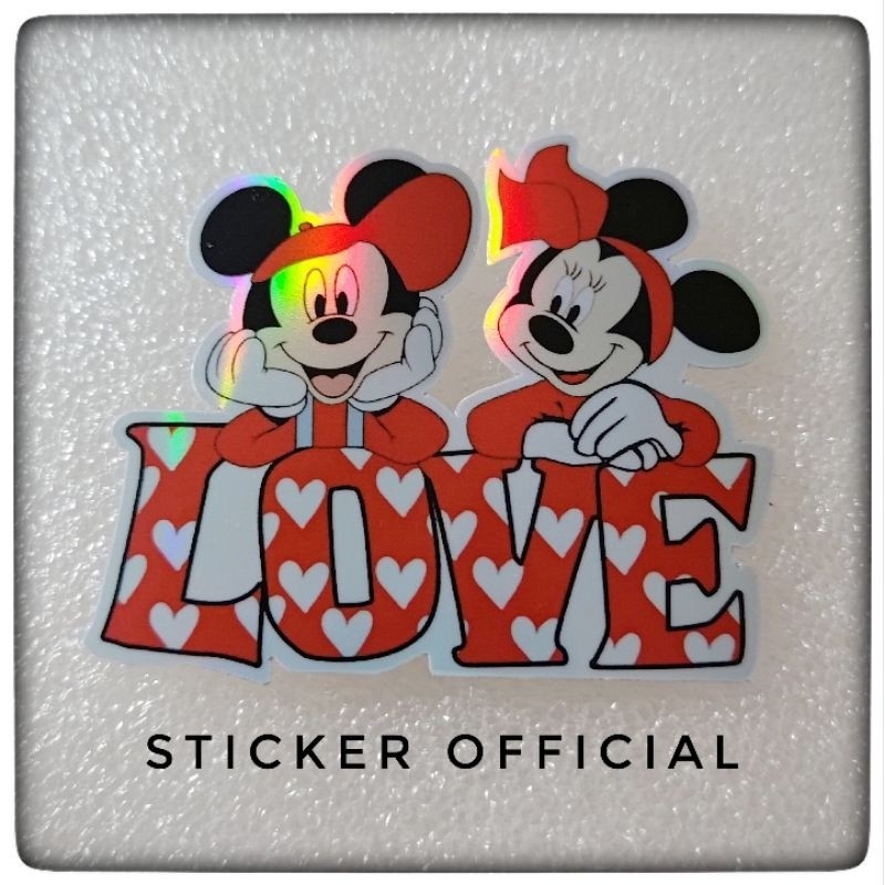 

stiker Miku dan minne kebersamaan helogram