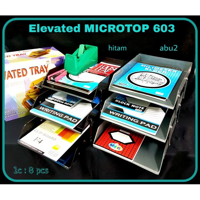 

[BIG SALE] SOS Elevated Tray MICROTOP 603 / Rak Dokumen / Rak Kertas / Rak Susun - bebas
