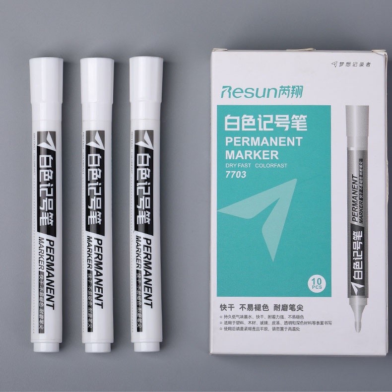 

Spidol Putih Permanen Minyak Xingmai / White Permanent Marker 1mm / Spidol Putih Permanen Multifungsi