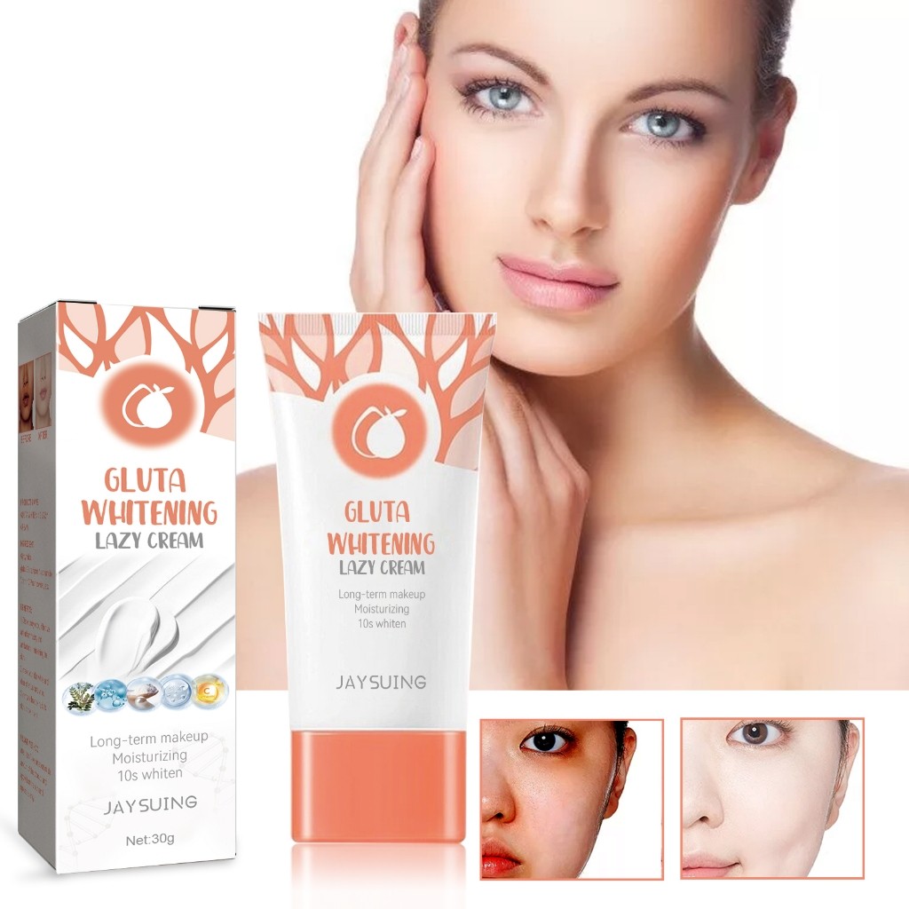 Jaysuing Gulta Whitening Lazy Cream Krim Wajah Pencerah Krim Wajah Pengencang Dan Perbaikan Mengenca