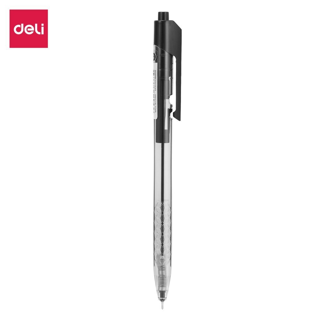 

Deli Pulpen Ball pen Cetek halus - Warna Hitam Q01320