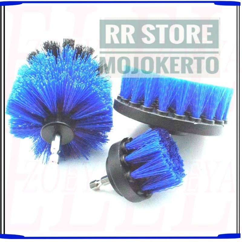 Sikat Bor Elektrik Power Cleaning Head 3 PCS