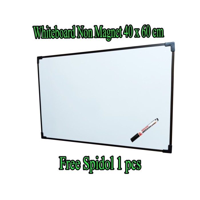 

Papan Tulis 40 x 60 cm Whiteboard Magnet dan Non Magnet - WB Non Magnet