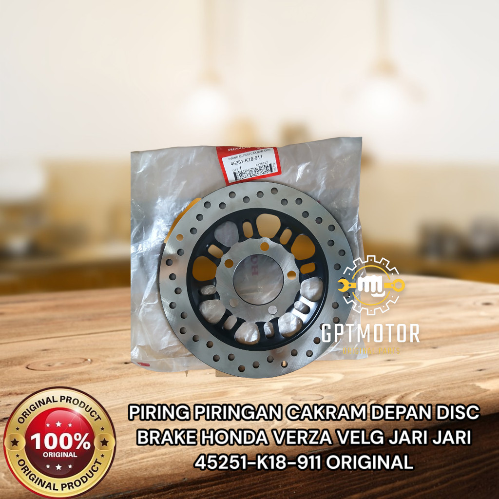 PIRING PIRINGAN CAKRAM DEPAN DISC BRAKE AHM VERZA VELG JARI JARI 45251-K18-911