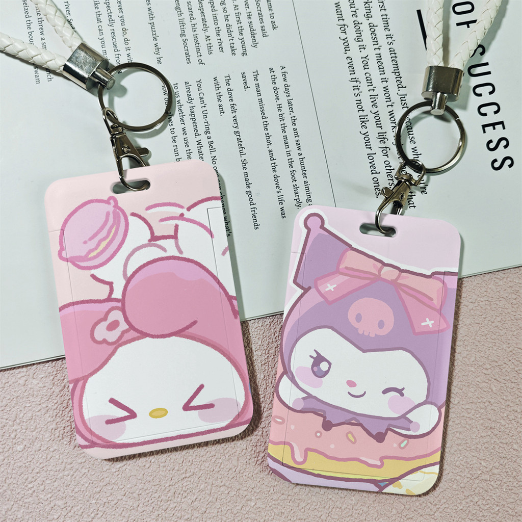 

ID Card Holder Motif Kelinci Merah Muda Yang Lucu Kuromi Korea Tempat Pelindung Kartu Nama Photocard Sekolah Kantor Photocard Photo Card