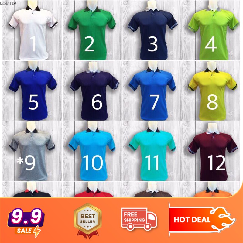 Kaos Kerah Kombinasi - Polo Kerah Kombinasi - Polo Shirt - Polo Warna - Shirt Pria - Grosir