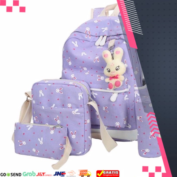 TAS SEKOLAH MAIN ANAK REMAJA DEWASA /TAS BUNNY - RANSEL BACKPACK FASHION TAS SEKOLAH PEREMPUAN CEWEK