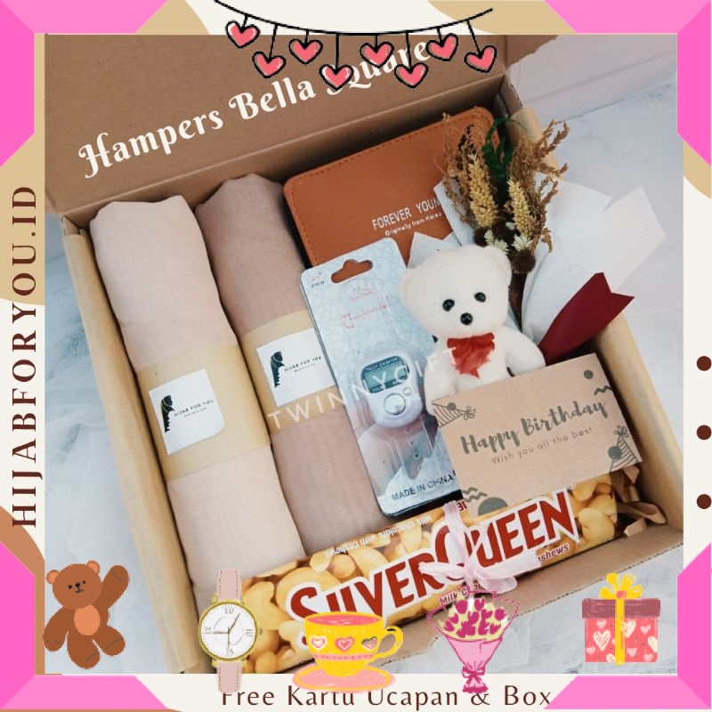 

KADO HAMPERS BAYI ANAK MUDA REMAJA PACAR KEKASIH BIKIN ROMANTIS ANNIVERSERY/ Kado Cewek Hadiah Hampers Giftbox Hijab Segi Empat Ulang Tahun Wisuda Anniversary / ULTAH LAHIRAN WISUDA JADIAN