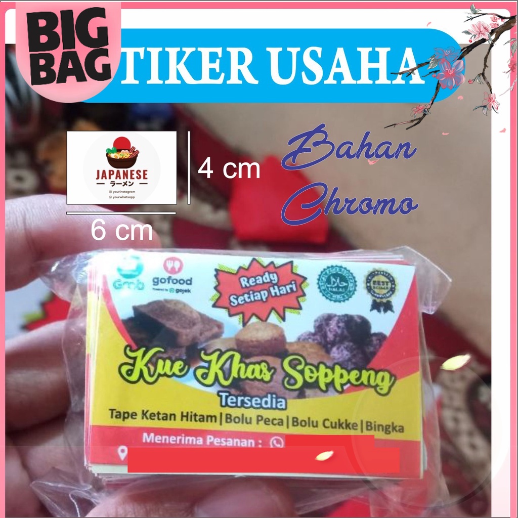 500PCS Stiker Label Usaha Stiker Kemasan Stiker Produk Stiker Kue Stiker OLShop Stiker Makanan Free 