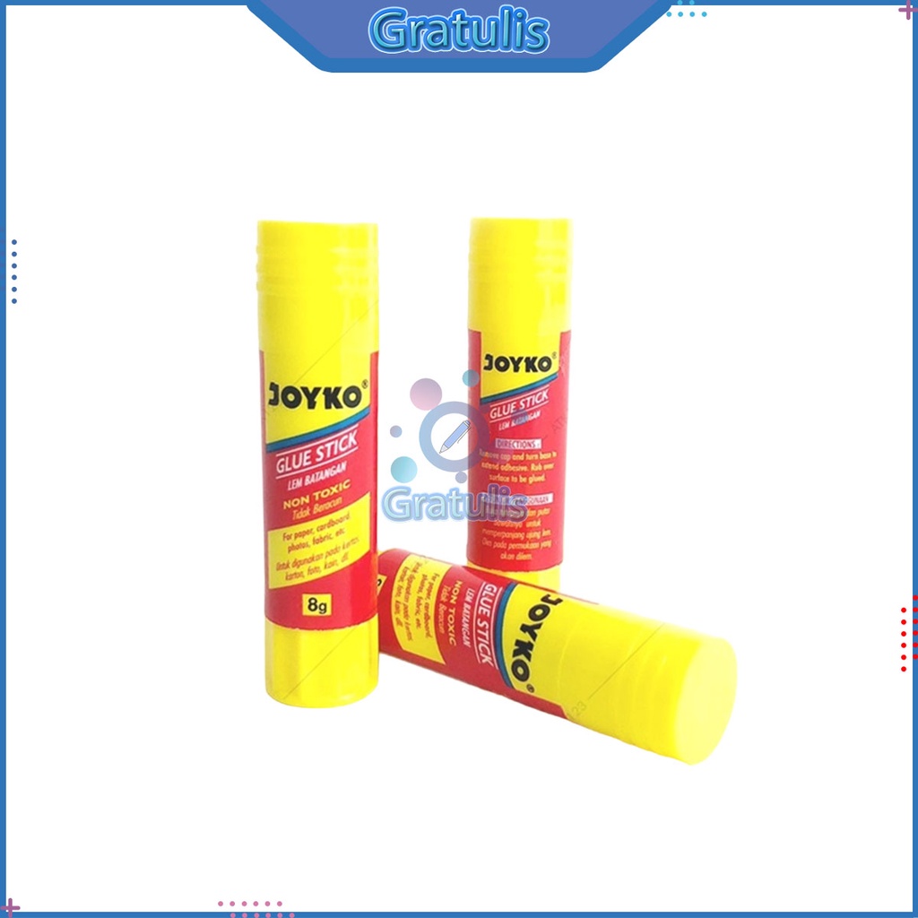 

LEM STIK JOYKO 8G [GS-09/1 PCS] / PEREKAT KERTAS GLUE STICK / PERLENGKAPAN SEKOLAH & KANTOR