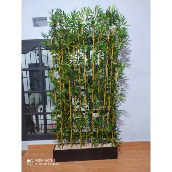 Bambu Partisi 2 Meter - Bambu Partisi Artificial - Bambu Partisi Penyekat Ruangan - Bambu Partisi Pl