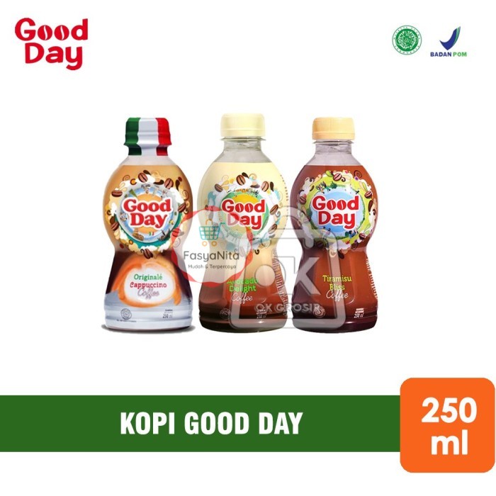 

Kopi Good Day Cappucino / Tiramisu / Avocado Delight (Botol 250ml) - Avocado Delight - FasyAnita Mart Denpasar